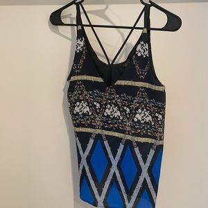 Topshop multicolor , spaghetti strap, blouse